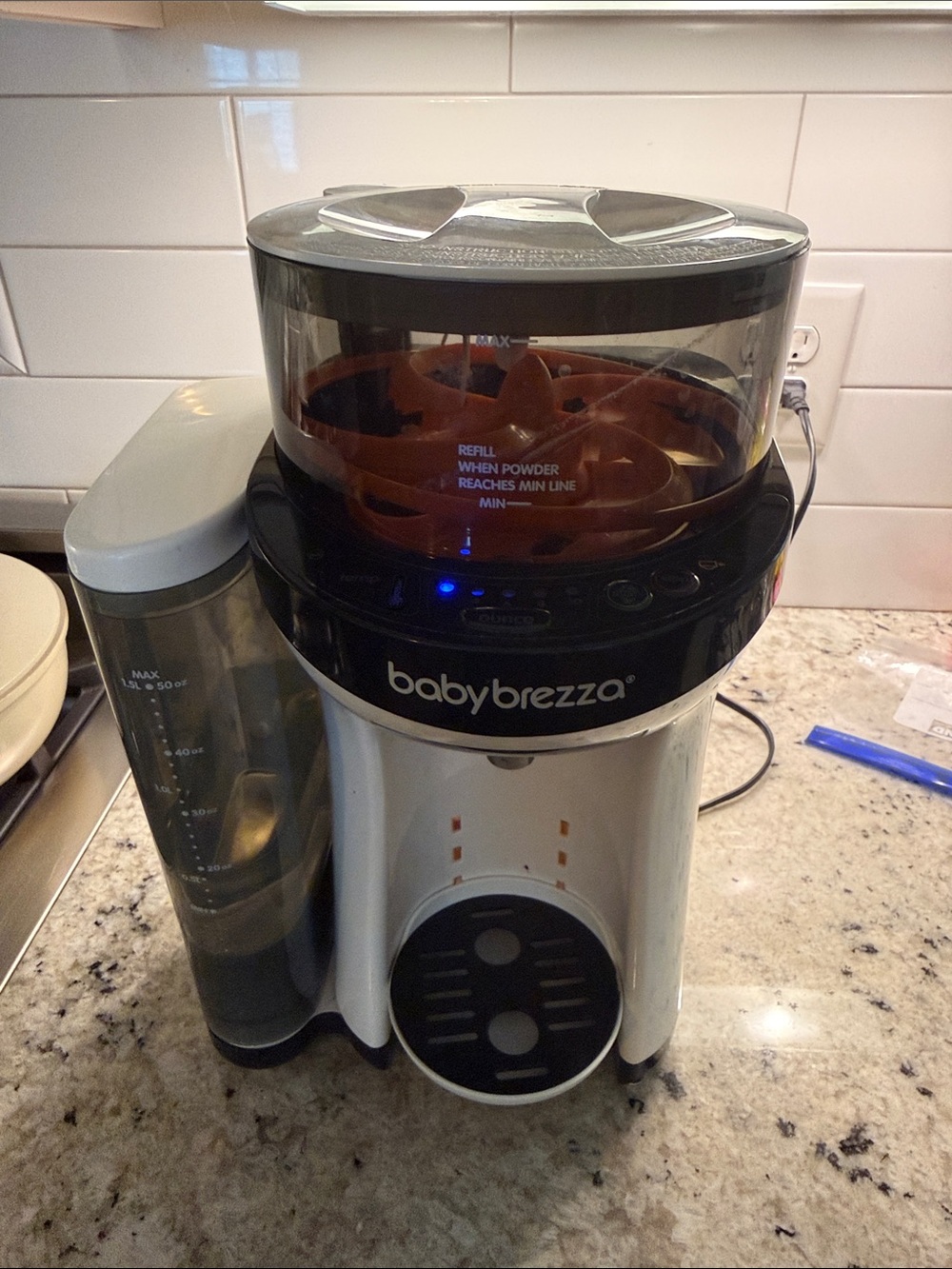 Baby Brezza Formula Dispenser in White and Black